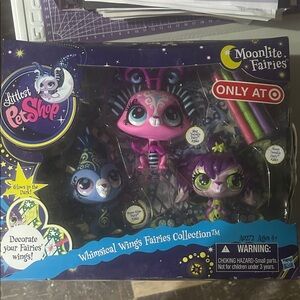 Littlest Pet Shop Moonlite Fairies Set - Pink, Purple, Blue